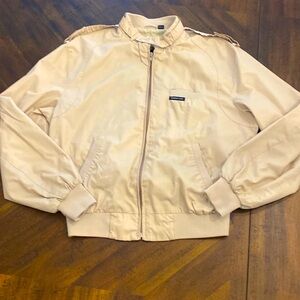 Members only vintage jacket men size 42 tan windbreaker 1980’s
